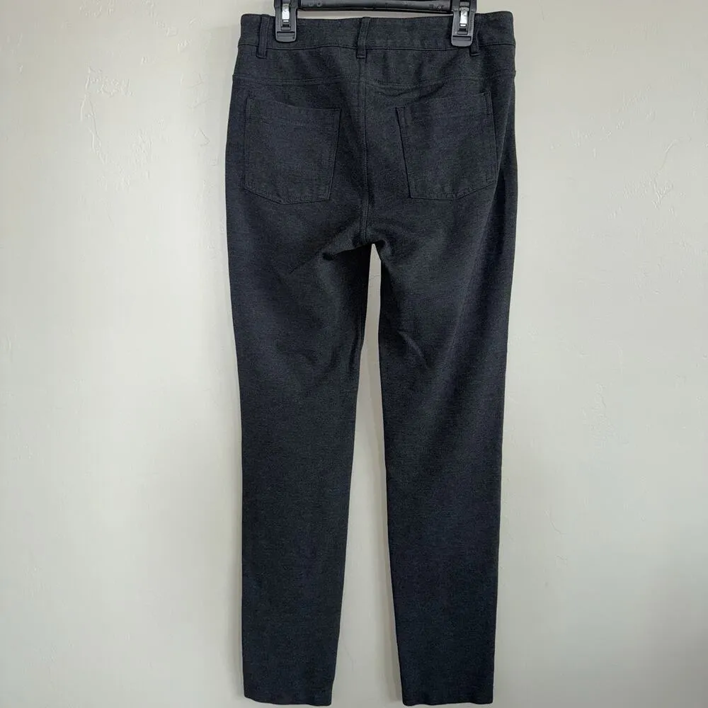 Athleta Ponte Skinny Pant Viscose Nylon Stretch 439153 Charcoal Grey Womens 6 - Image 3