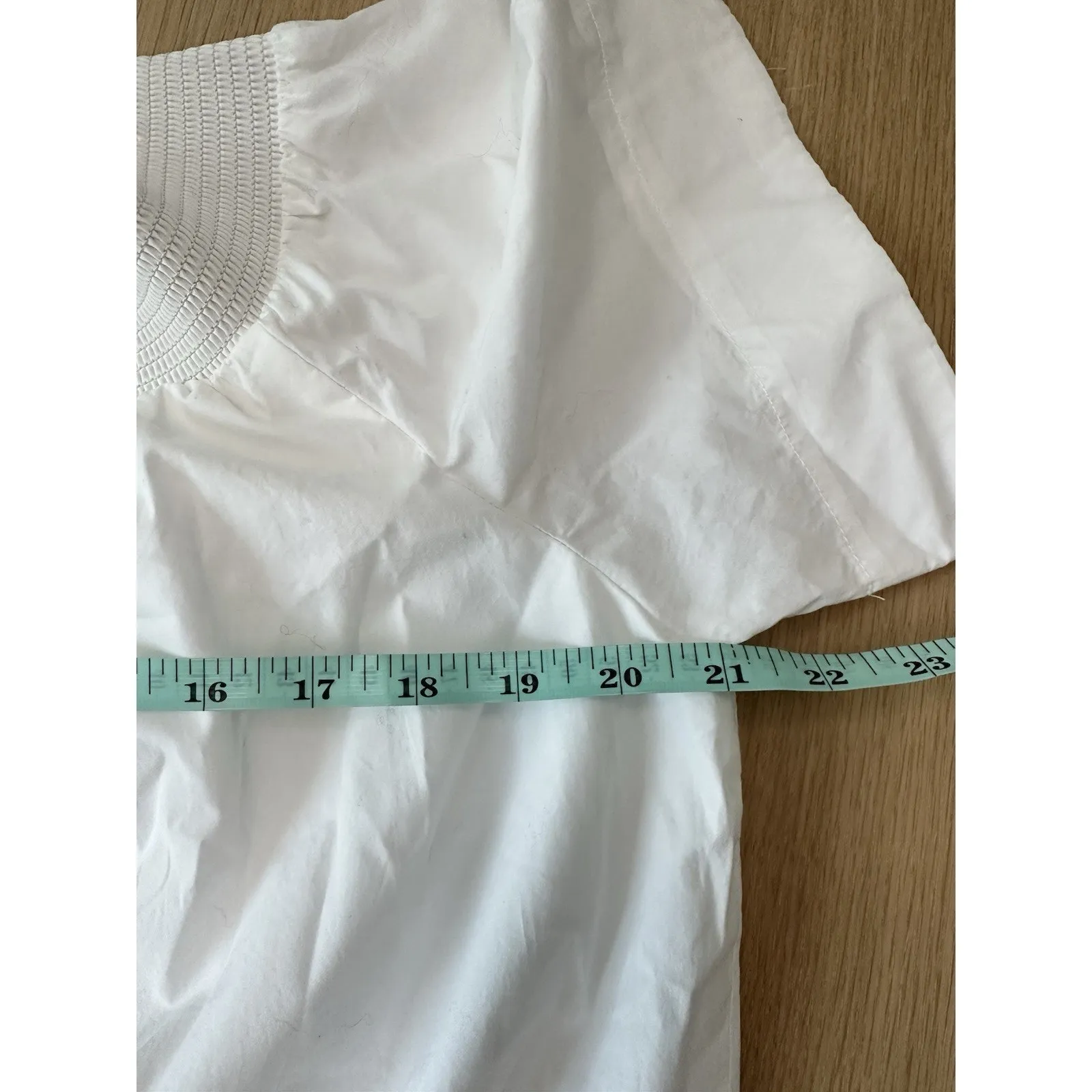 J.CREW Off The Shoulder Poplin Dress White Shift Wedding Vacay Cruise Sz 14 - Image 5