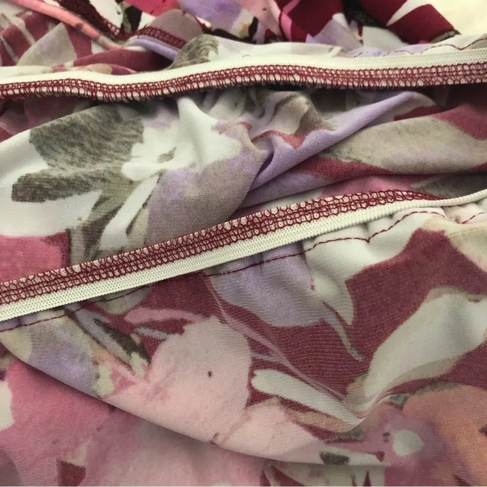 MAGGY LONDON POLY DRESS SHORT SLEEVE PINK FLORAL 14W - Image 9