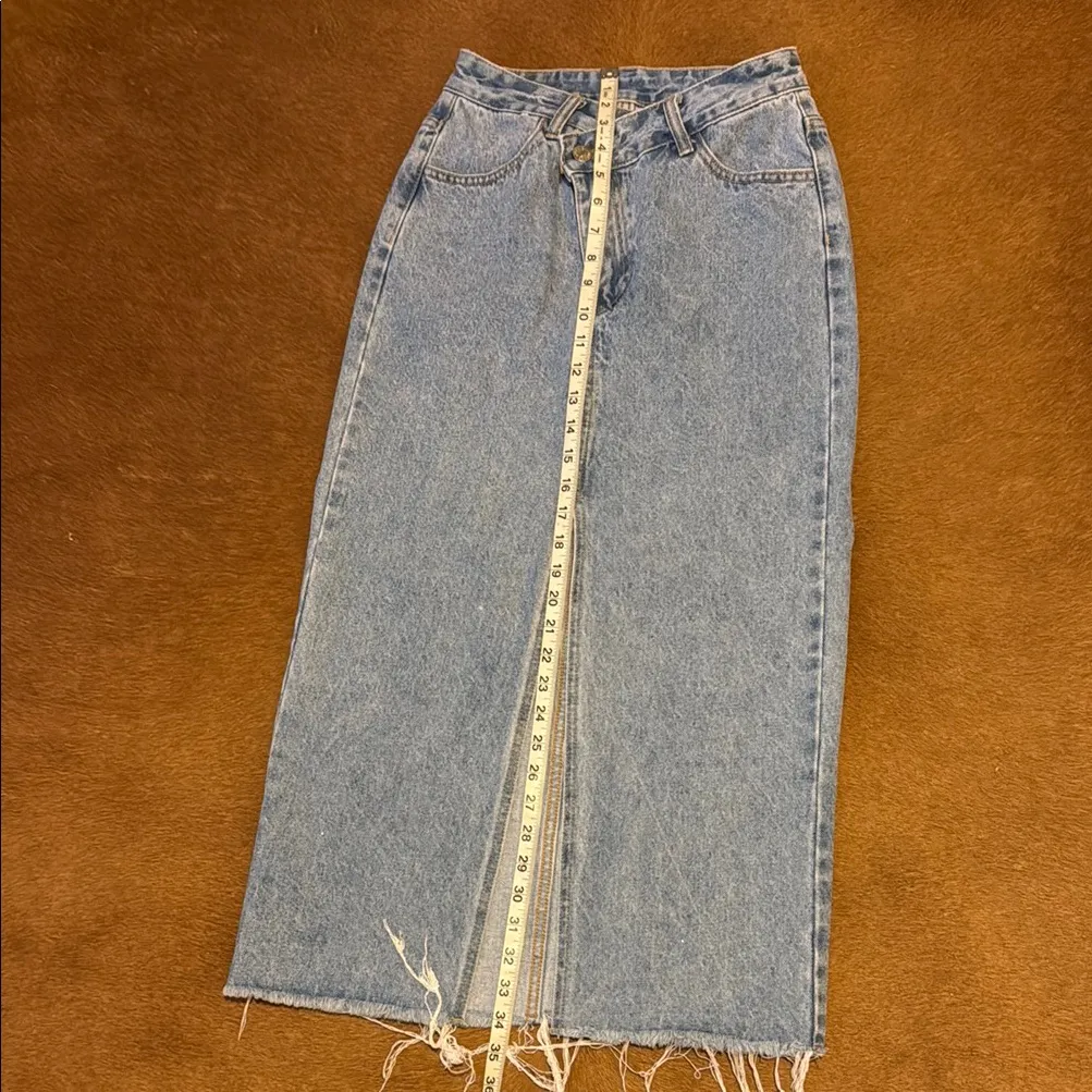 Blue Denim Women's Jeans Skirt - Image 2