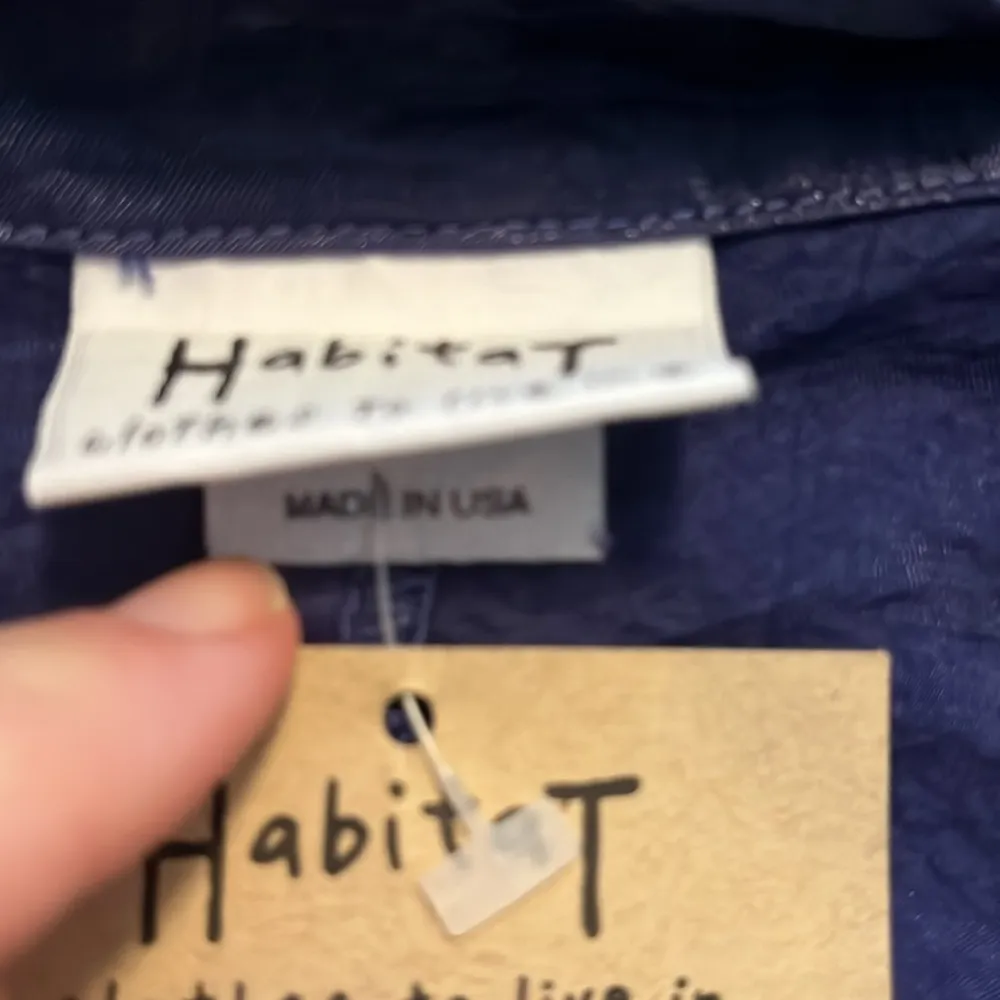 button down purple long sleeved shirt made of Cupra and Nylon. NWT - Image 3