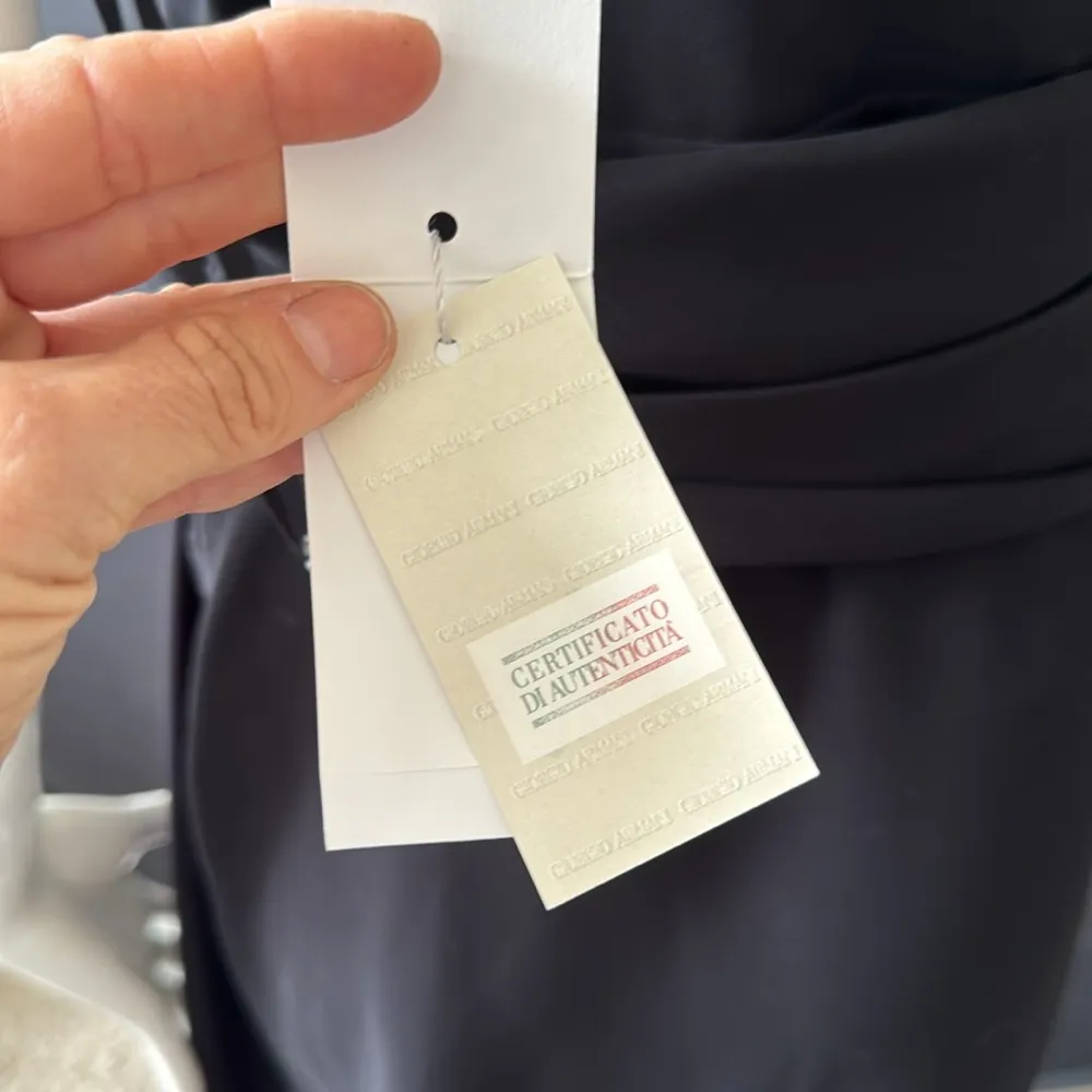 NWT Armani Collezioni black Draped Waist Sleeveless Maxi Dress size 46 or US 10 - Image 9