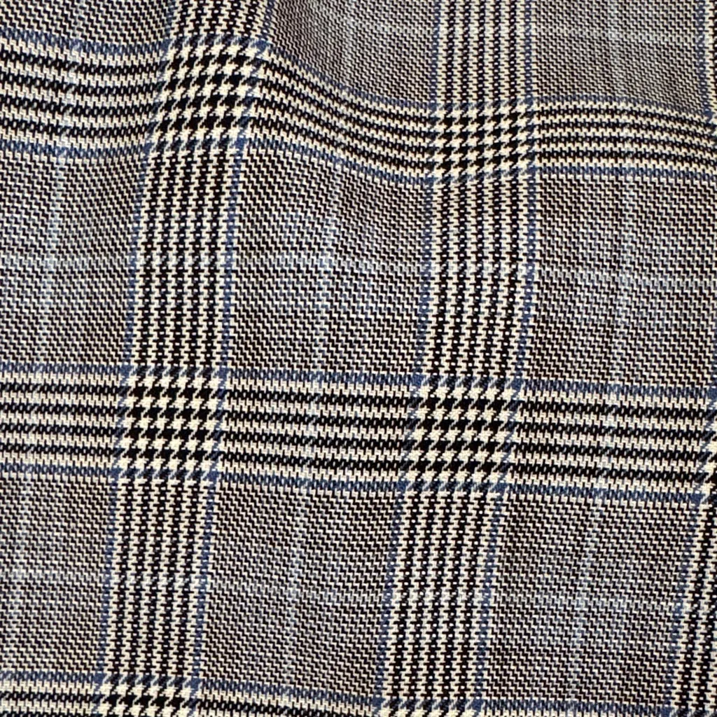 Tibi Cooper Wool Silk Mini Trouser Skirt Preppy Houndstooth Plaid Fall Luxury - Image 7