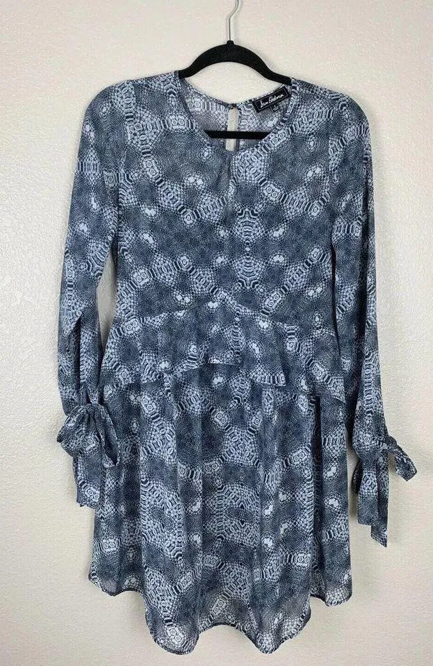 Sam Edelman Geometric Printed Tie Sleeve Dress - Image 3
