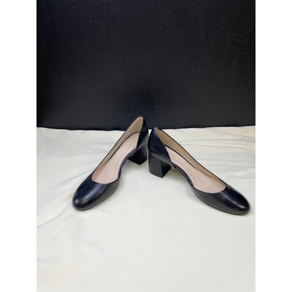 Cole Haan Women's Black Leather Shoes Heels 2.5" Size 8.5  SKU 6327 - Image 2