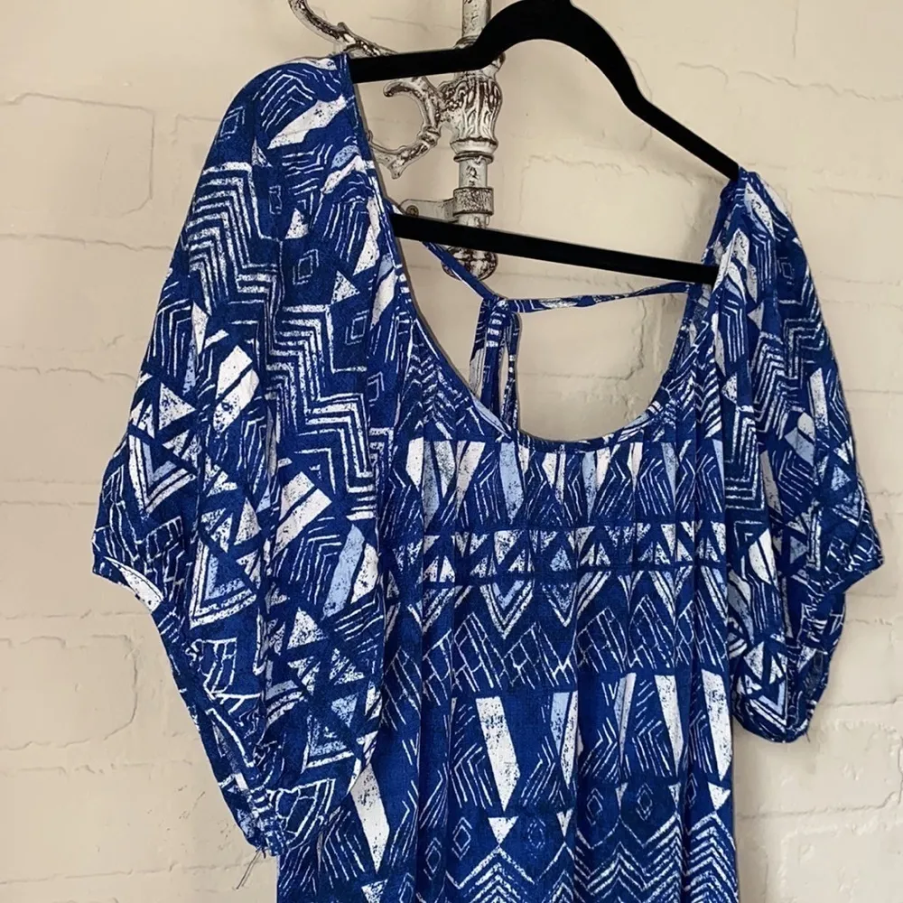 Knox Rose dress maxi surfs up large NEW short sleeve - Image 2