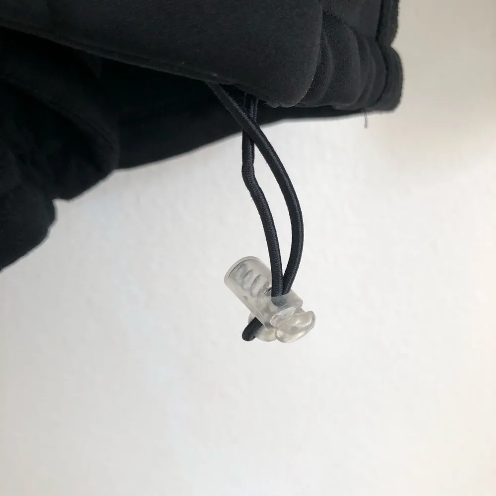 Hoodie Full Zip Black Fleece Sweater Large - Image 5