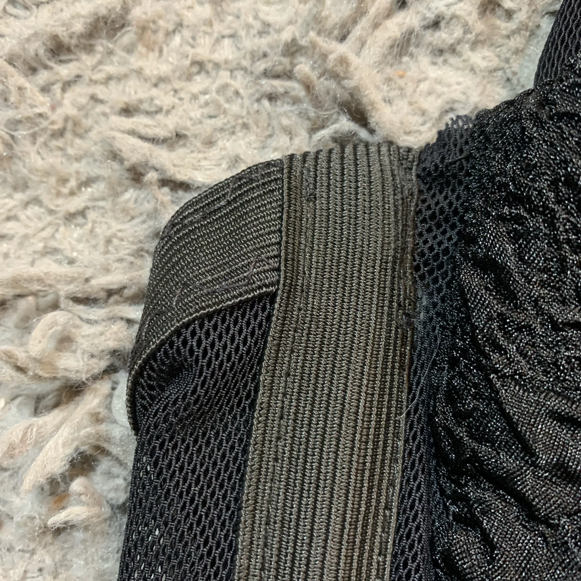 Vintage Breathless 90s black sheer mesh panel corset halter top sz L Size L - Image 6