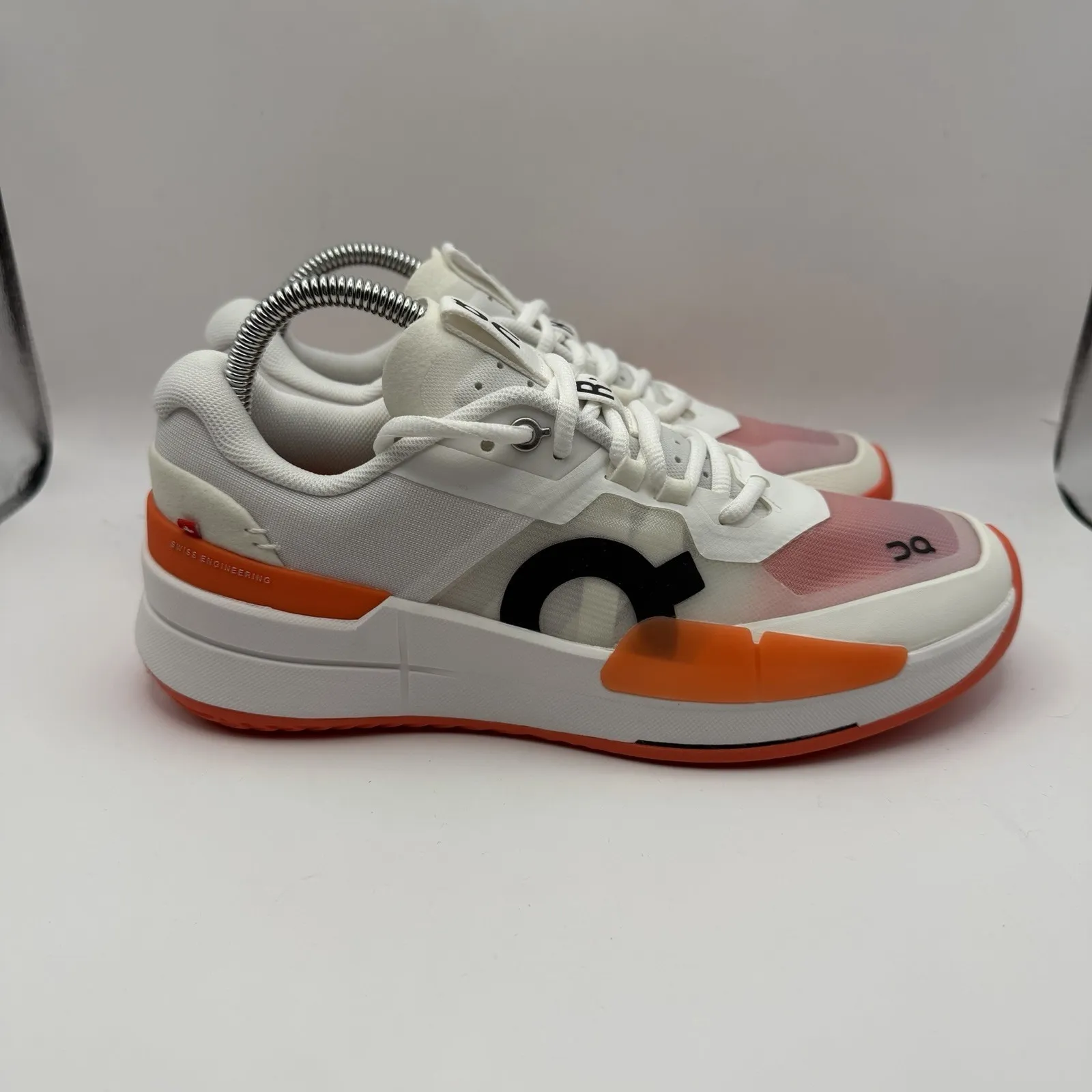 On Cloud The Roger Pro 2 Tennis Shoe Size 9.5 Womens White/Flame NEW White - Image 3