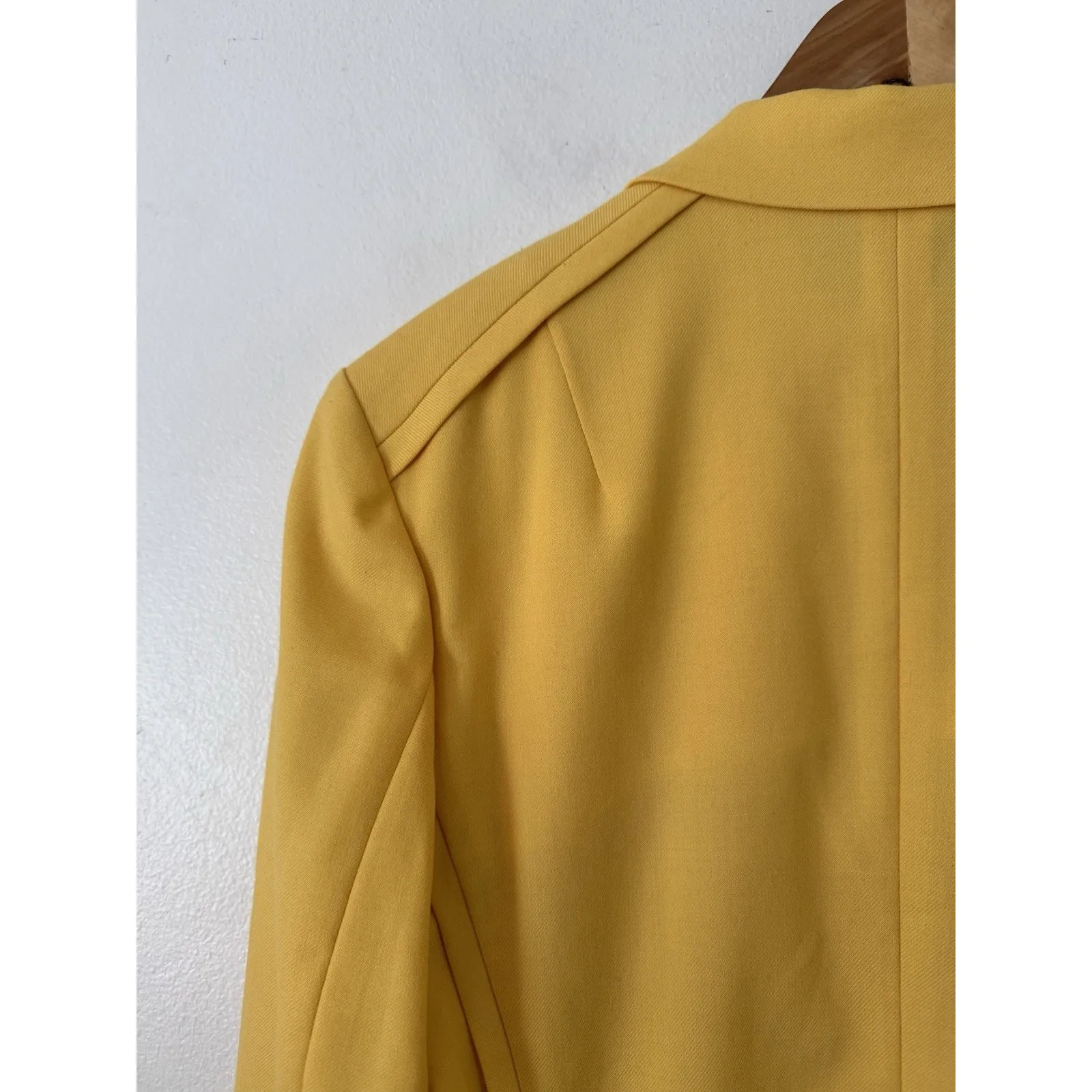 Rag & Bone Bonnie Wool Blend Yellow Blazer Jacket Size 10 - Image 6