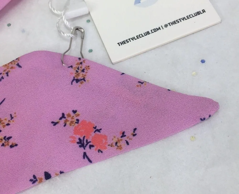 New Urban Outfitters The Style Club Scarf Hair Neck Pink Floral - Image 3