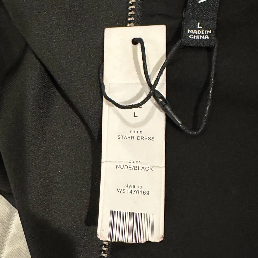 Walter Baker W118 black/nude Starr dress zipper detail size Large New with tags - Image 11