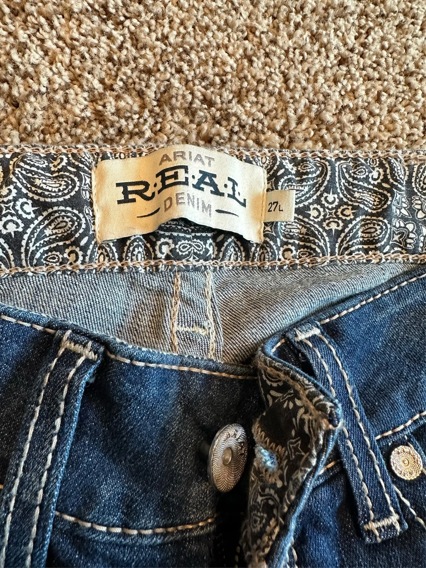 Ariat Jeans Real Mid-Rise Denim Bootcut - Image 4