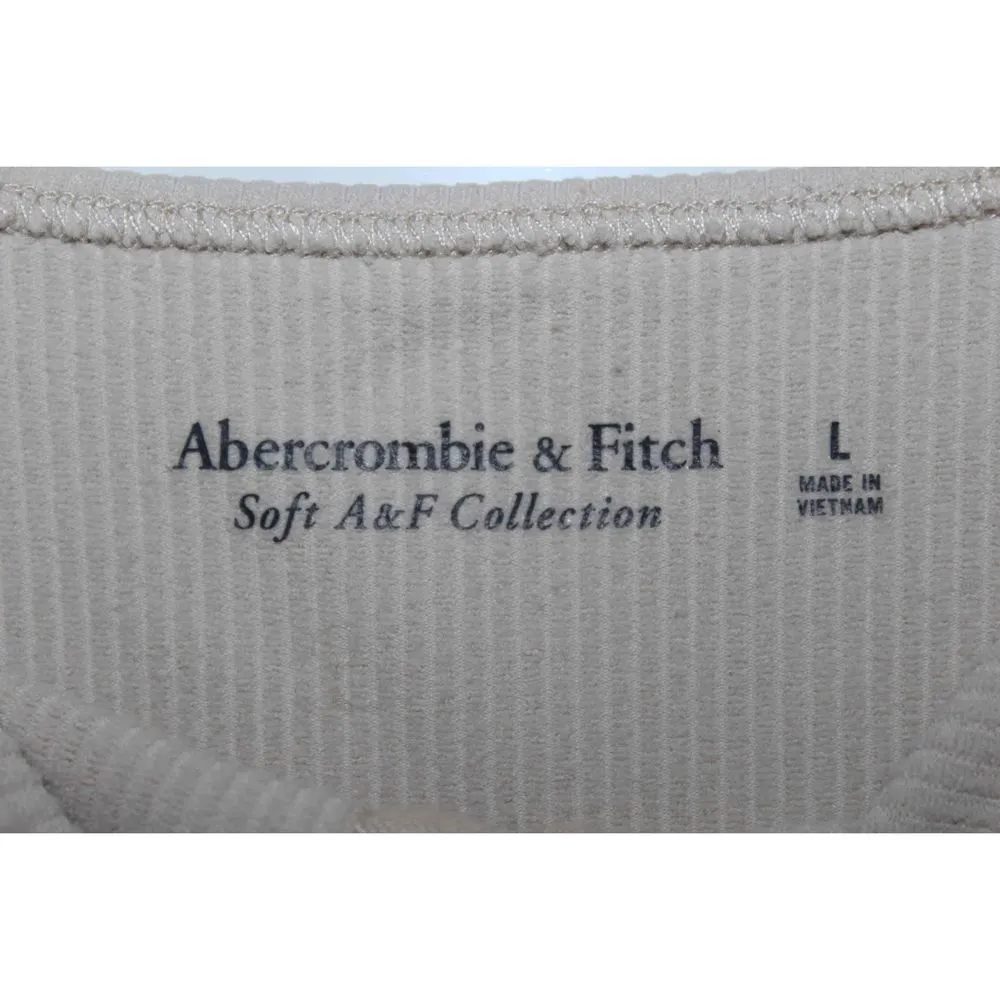 Womens Abercrombie & Fitch Soft AF Tan Nude Nylon Corset Bodysuit Top Size Large - Image 3