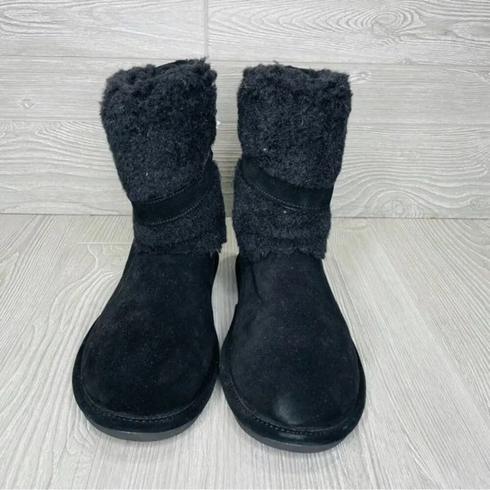 Nwt Bearpaw Millie Suede Buckled Boot bootie shoes NeverWet size 12 wide - Image 3