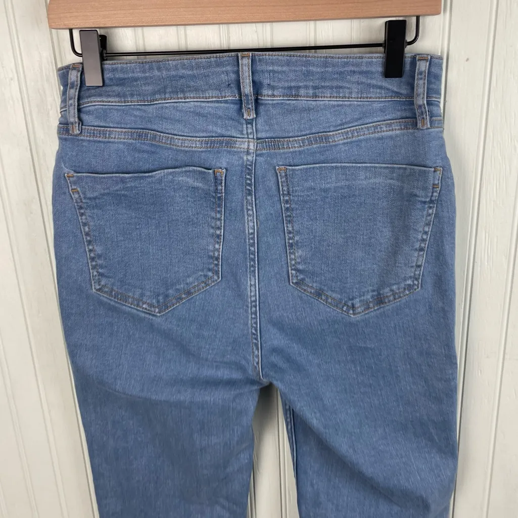 Nasty Gal Sequin Embroidered Flare Jeans Women's Size 8 Festival Boho Flower - Image 7