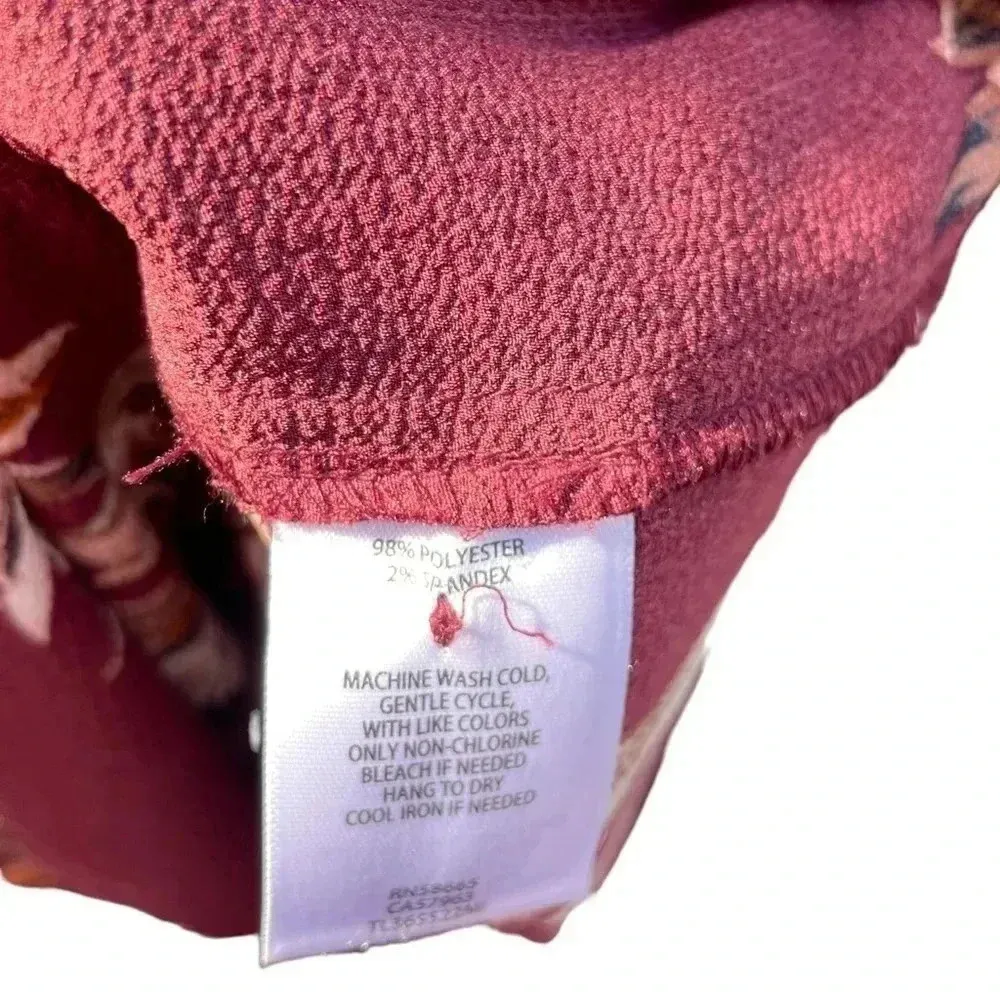 Leith Floral Tie Neck Blouse Long Sleeves - Image 6