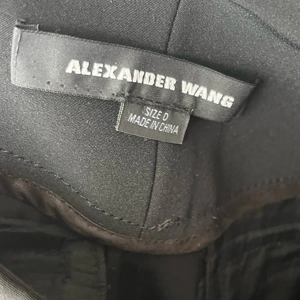 Alexander Wang Pleated Front Acetate-Blend Trousers - Image 3