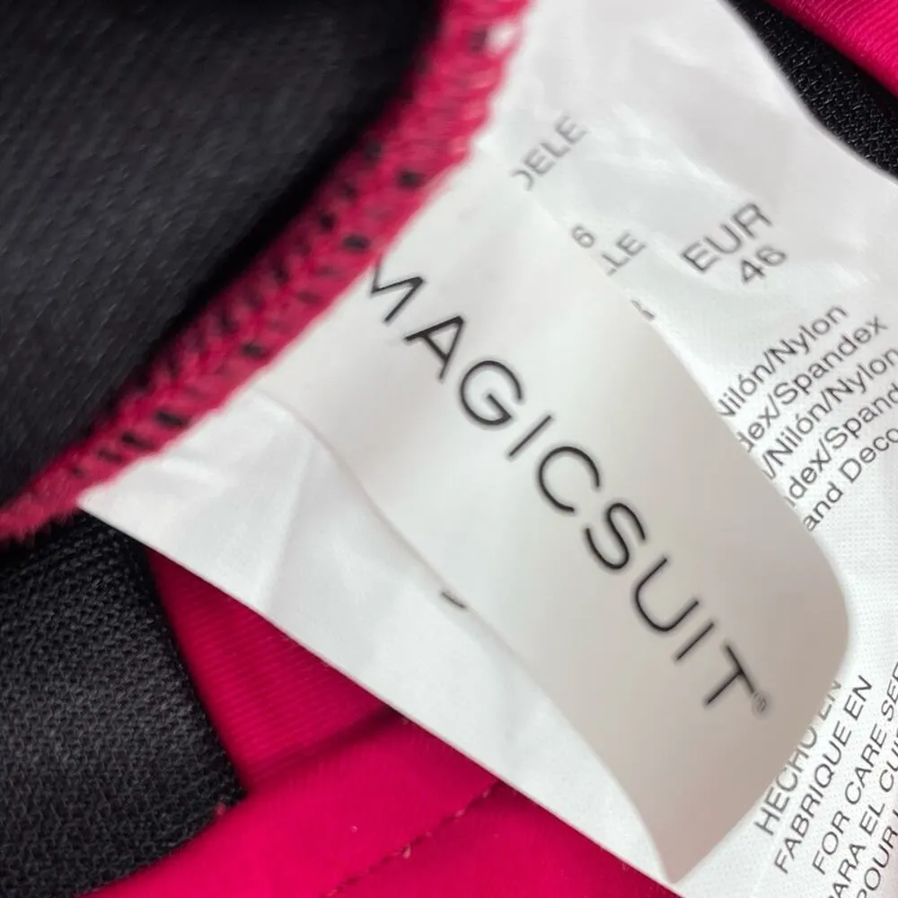 Magicsuit Women’s Drew One Piece Swimsuit Vamp Strappy Back Sz 16 Pink - Image 6