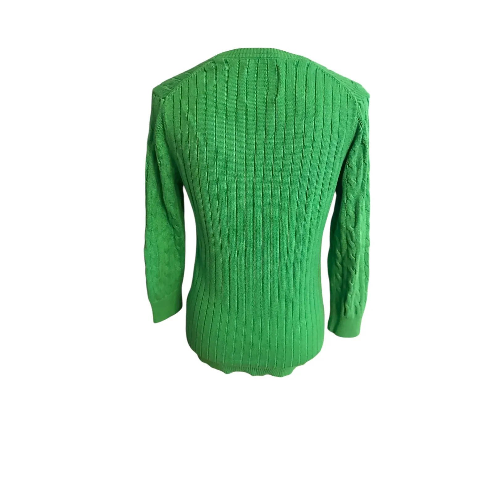 American Eagle Women's crew neck Sweater Large Green - Image 3