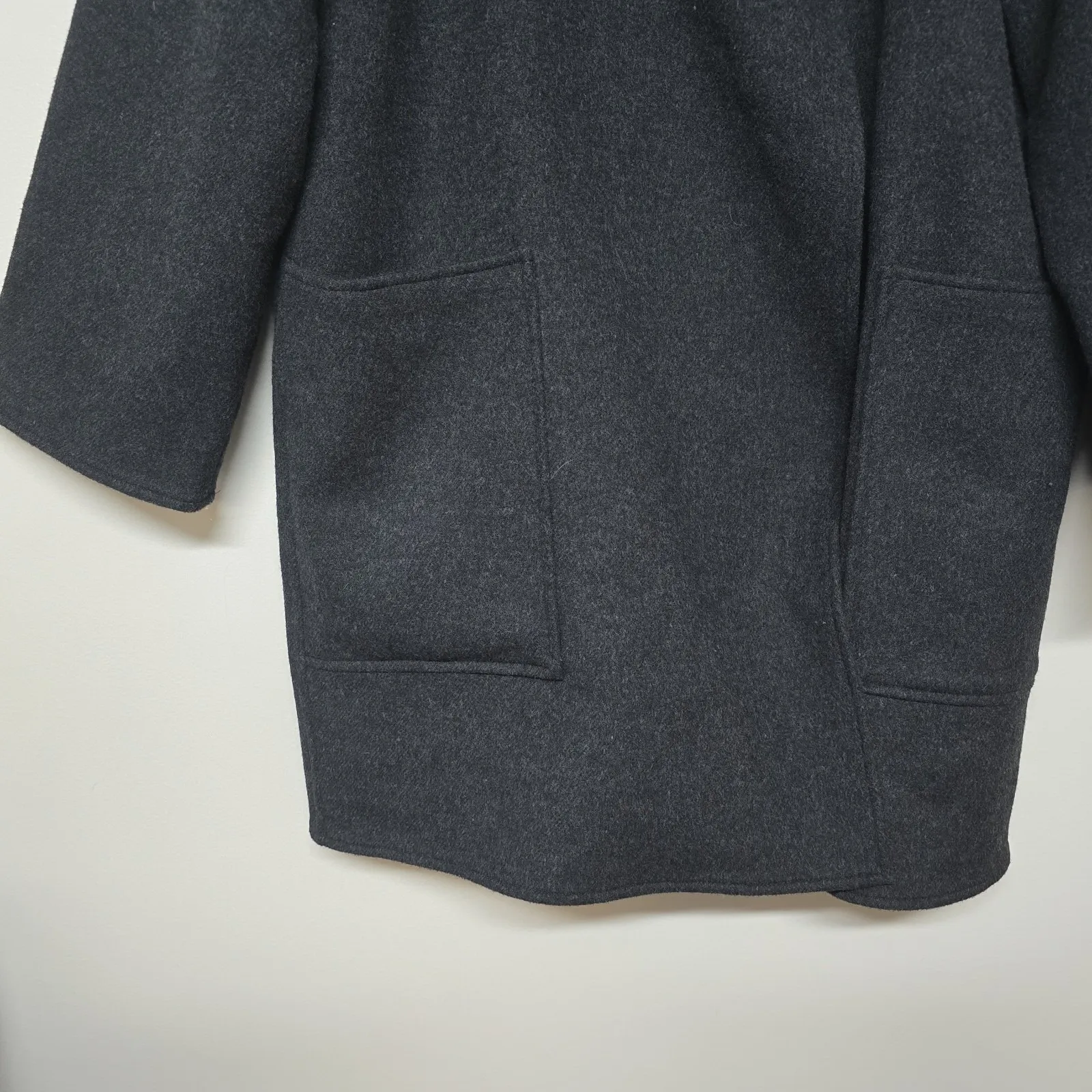 Jimmy Hourihan Dublin Ireland Women's Wool Shortie Coat Check Interior Sz M Size M - Image 3