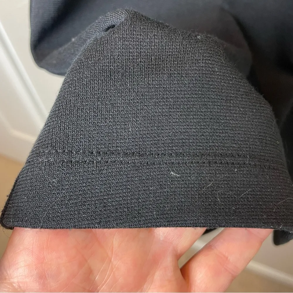 MUSE Extremely Flattering Thicker Fabric Black Fitted Dress Size 8 - Image 6