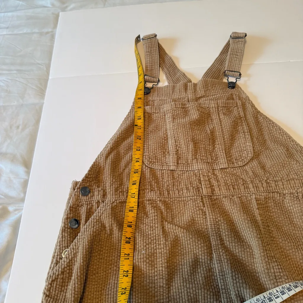 Wild Fable Womens Juniors Size L Corduroy Skirtall Front Pocket Tan Full skirt - Image 6