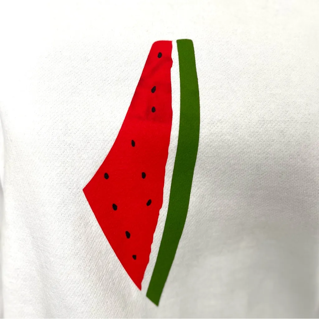 Wear The Peace Freedom Melon White Crewneck in Unisex Size S • Free Palestine - Image 2