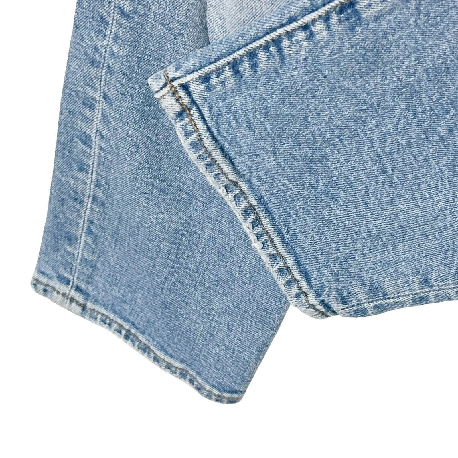 Madewell Perfect Vintage Jeans Women’s 26P Denman Wash High Rise Distressed Crop - Image 11