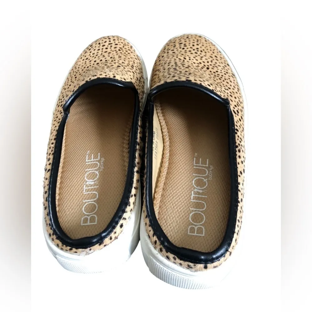 Corkys Abbot Leopard Animal Print Sneaker Mules Sz. 9 Cowhair Slip On Round Toe - Image 2