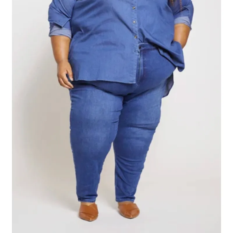 Universal Standard High Rise Skinny Denim Jeans Black Size 40 (4X) NEW - Image 3