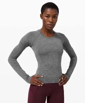 Lululemon gray long sleeve swiftly tech - Image 2
