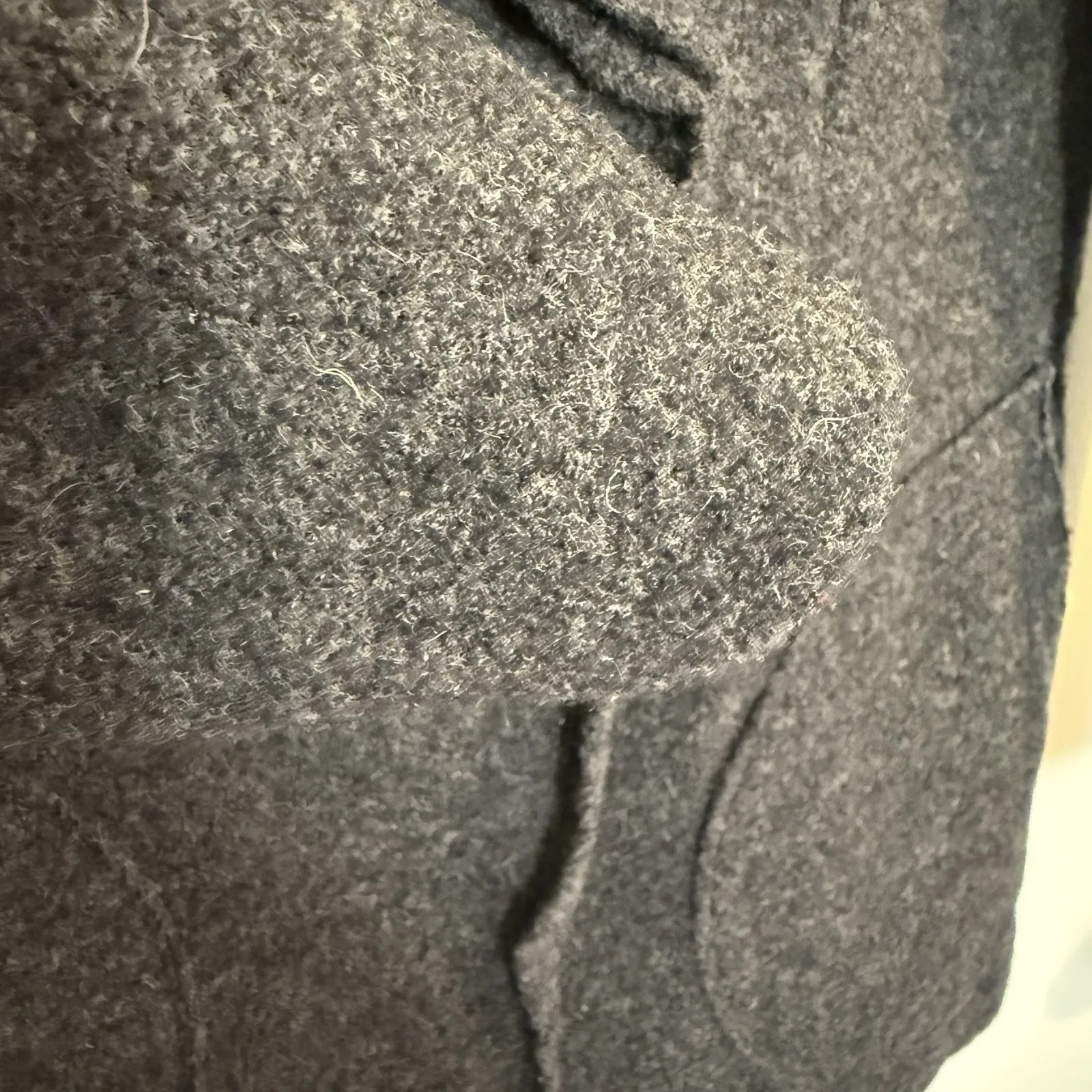 Halogen Women's Medium Winter Peacoat Grey Wool Blend - Image 4