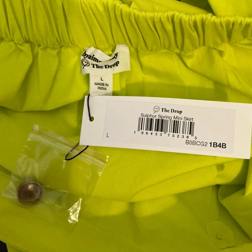 The Drop Women's Sulphur
Spring Mini Skirt by @byaimeekelly Yellow Size L - Image 8
