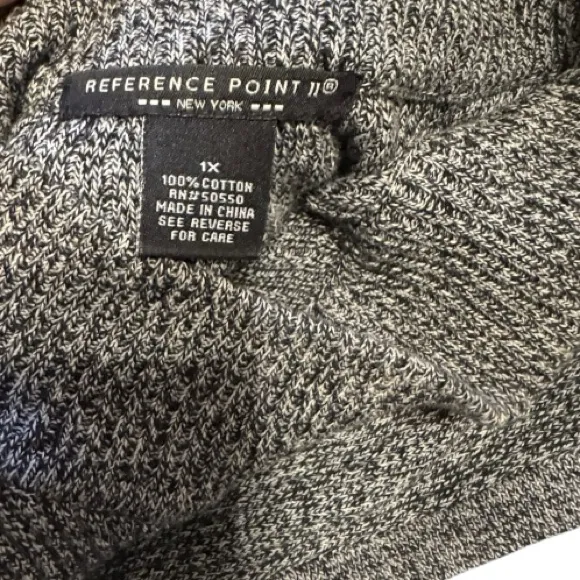 Vintage Reference Point II Sleeveless‎ Ribbed Sweater Size 1X - Image 4