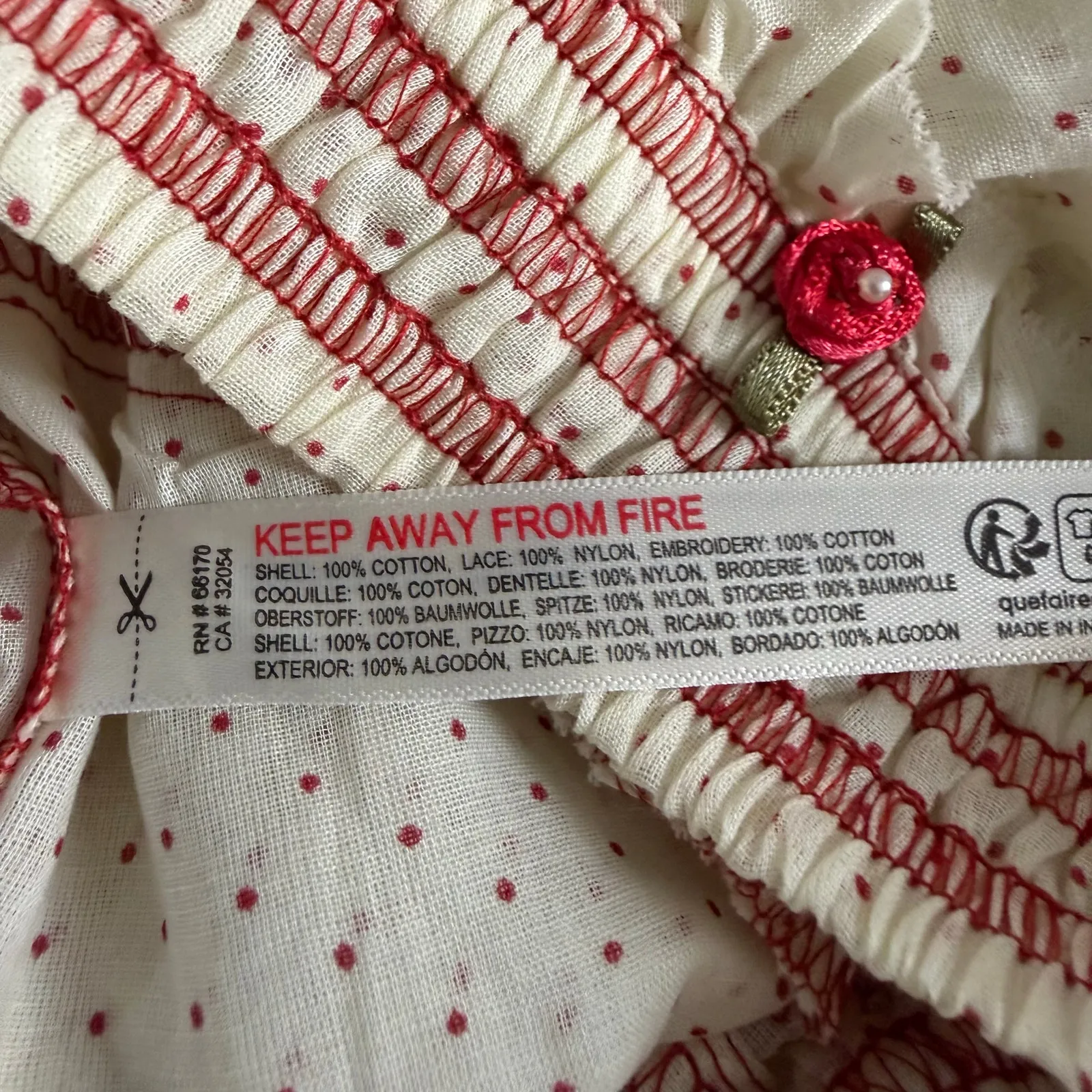 Free People bloomers shorts floral lace harem polka dots XS - Image 7