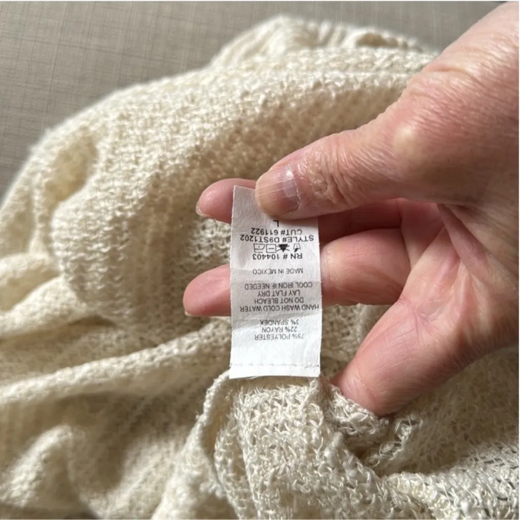 Blu Pepper Cream Knit Sweater - Image 12