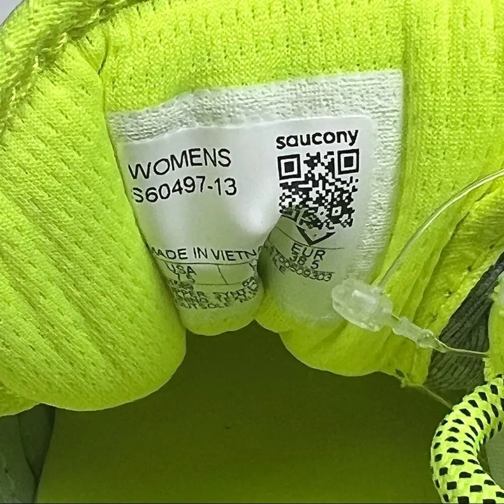 Saucony Womens Athletic Neon Jazz Triple Gray Citron Reflective Sneakers Sz 7.5 - Image 11