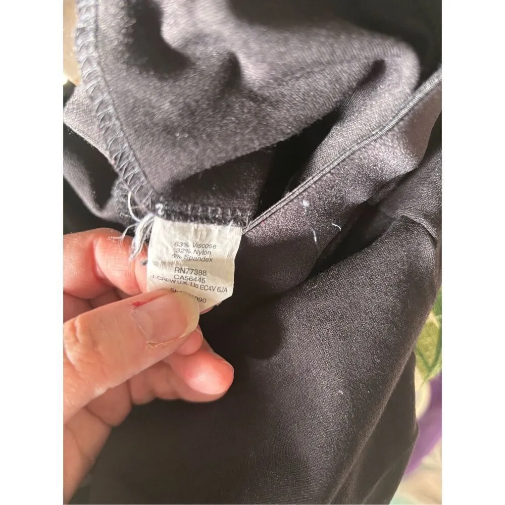 J. Crew black back zip pants size 6R - Image 3