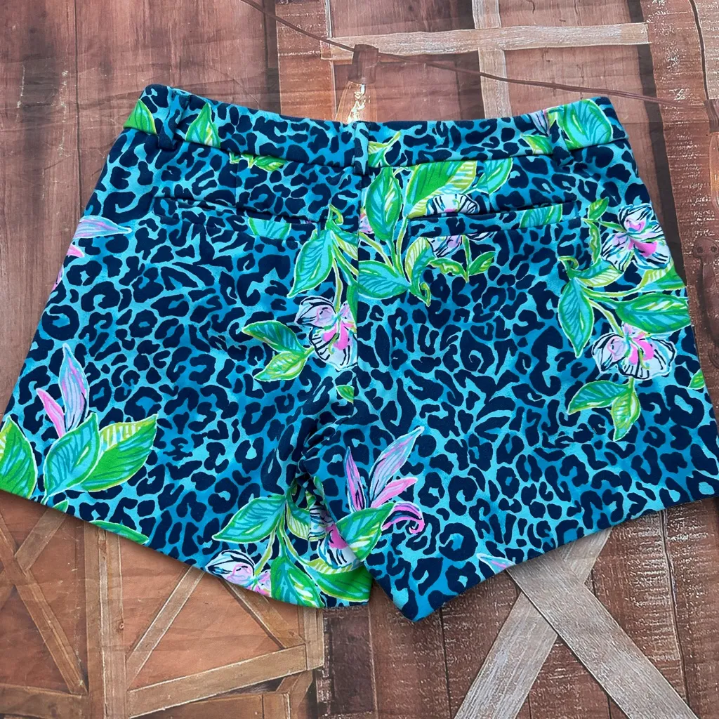 GUC! Lilly Pulitzer Callahan Knit Shorts Formentera Turquoise Hot On The Spot - Image 5
