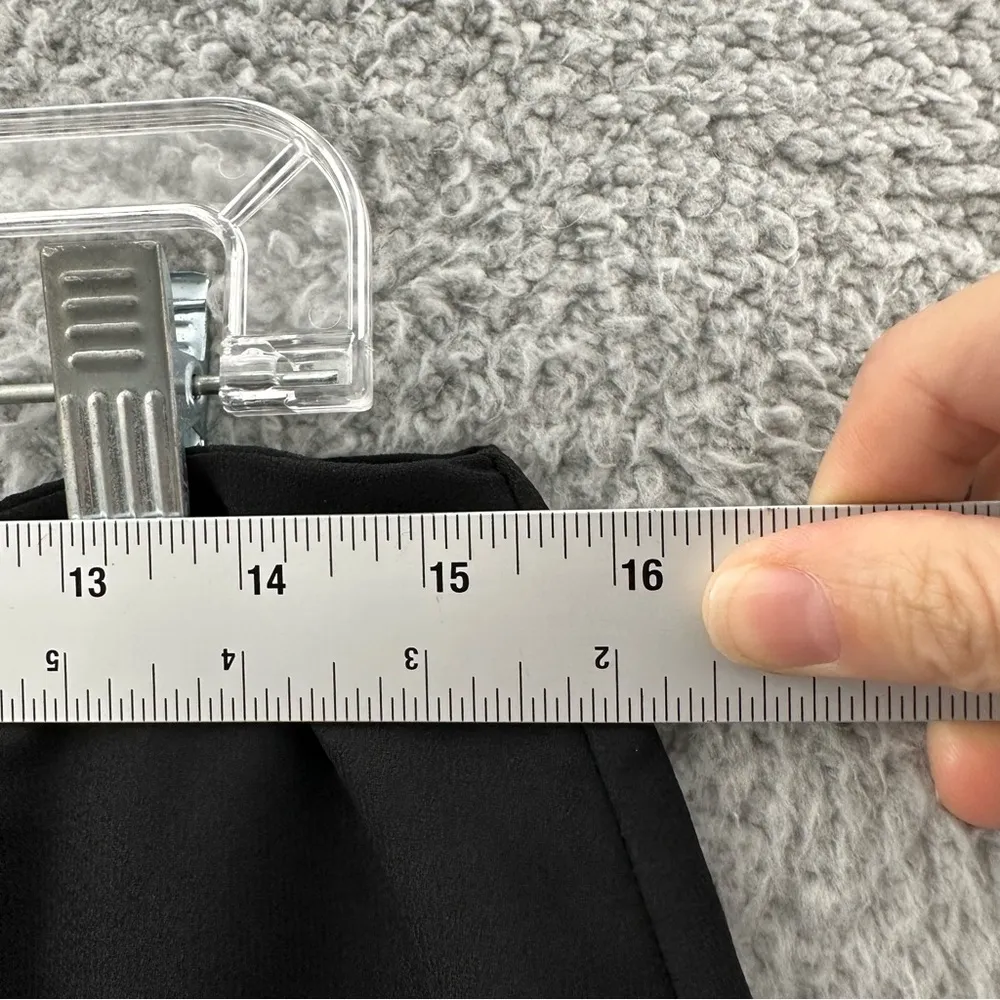 Vintage Sag Harbor Black Maxi Skirt Fairy Grunge Dark Boho Floral Satin Women 12 - Image 7