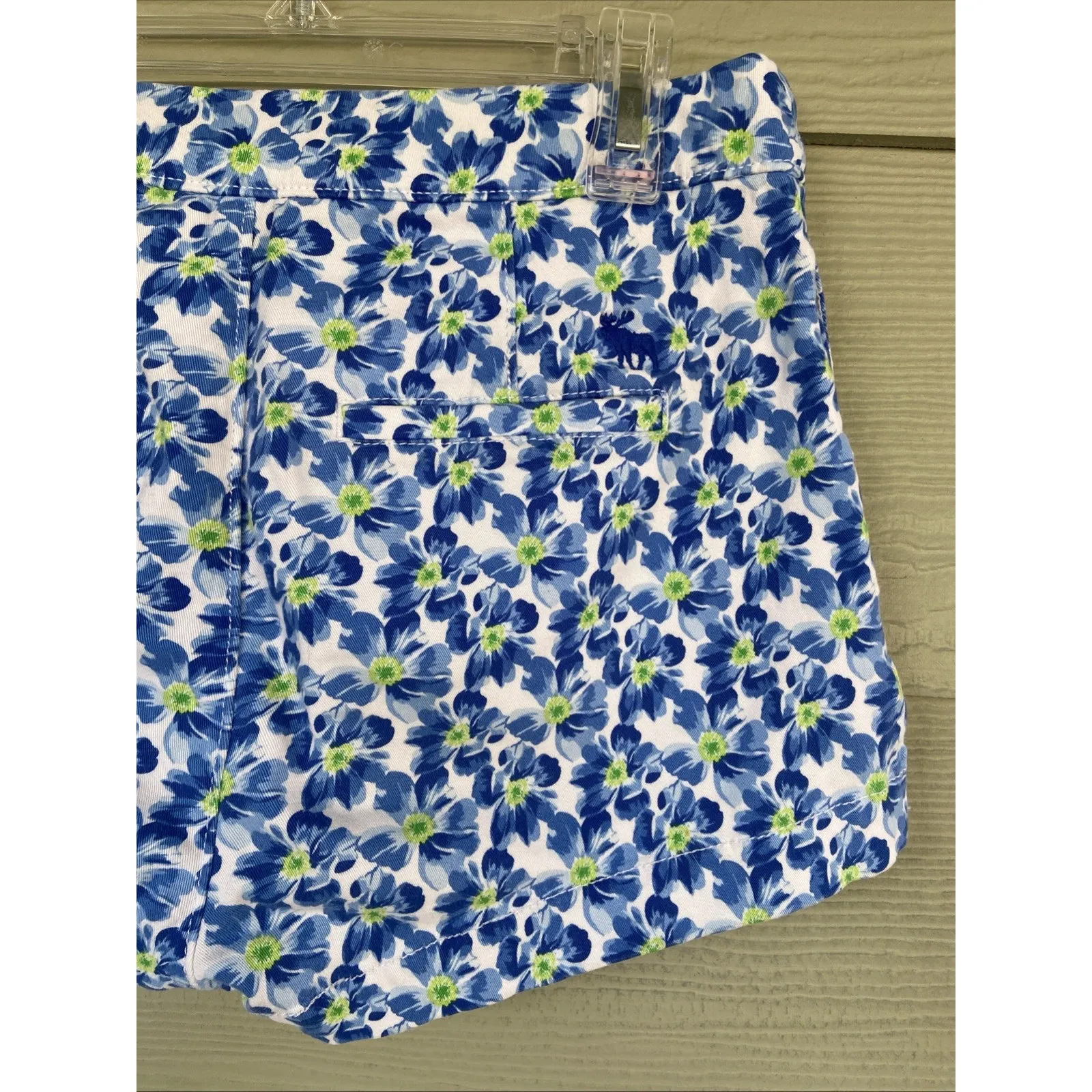 Abercrombie & Fitch Blue Pansy Flower Allover Floral Shorts Teen‎ Womens 00 24 - Image 7