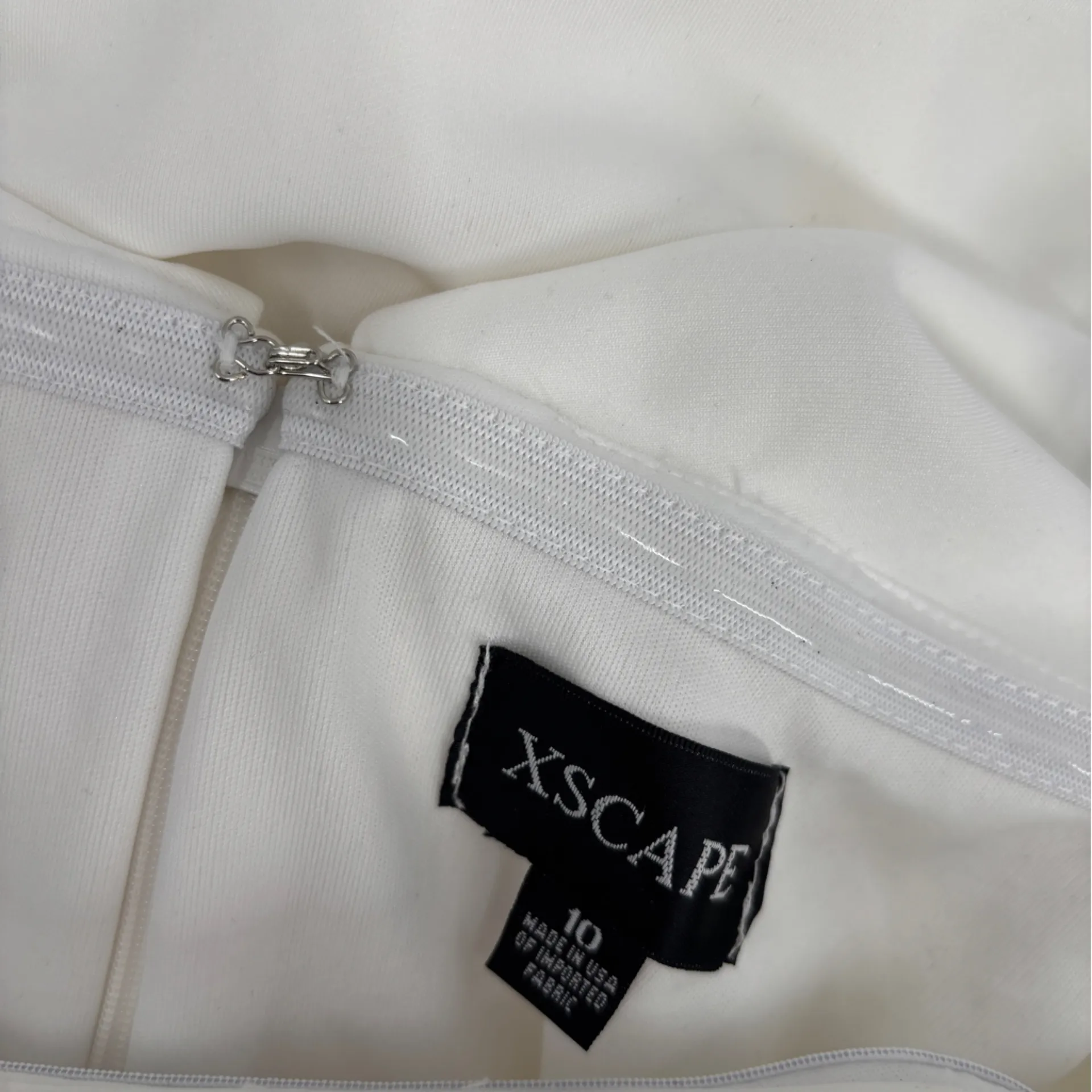 XSCAPE Patti Long Off-Shoulder Dress Scuba Crepe Dress - Image 6