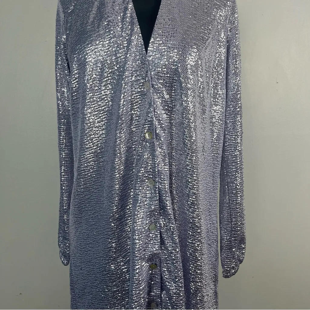 New Show me your Mumu On Tour Dress Lilac Confetti size small purple sparkly - Image 4