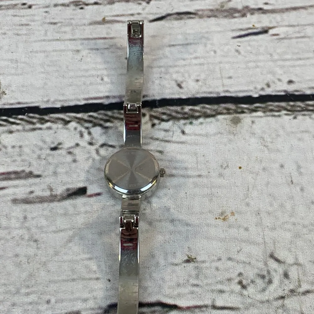 Kim Rogers Christmas Snowman Watch‎ Silver Tone Holiday Winter Bracelet Band - Image 5