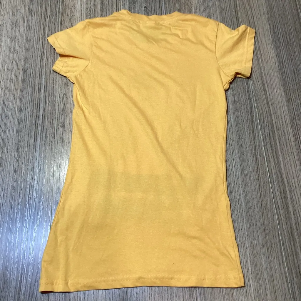 Women’s Yellow “Blessed Queen” Graphic Tee –‎ Size S – NWOT - Image 9