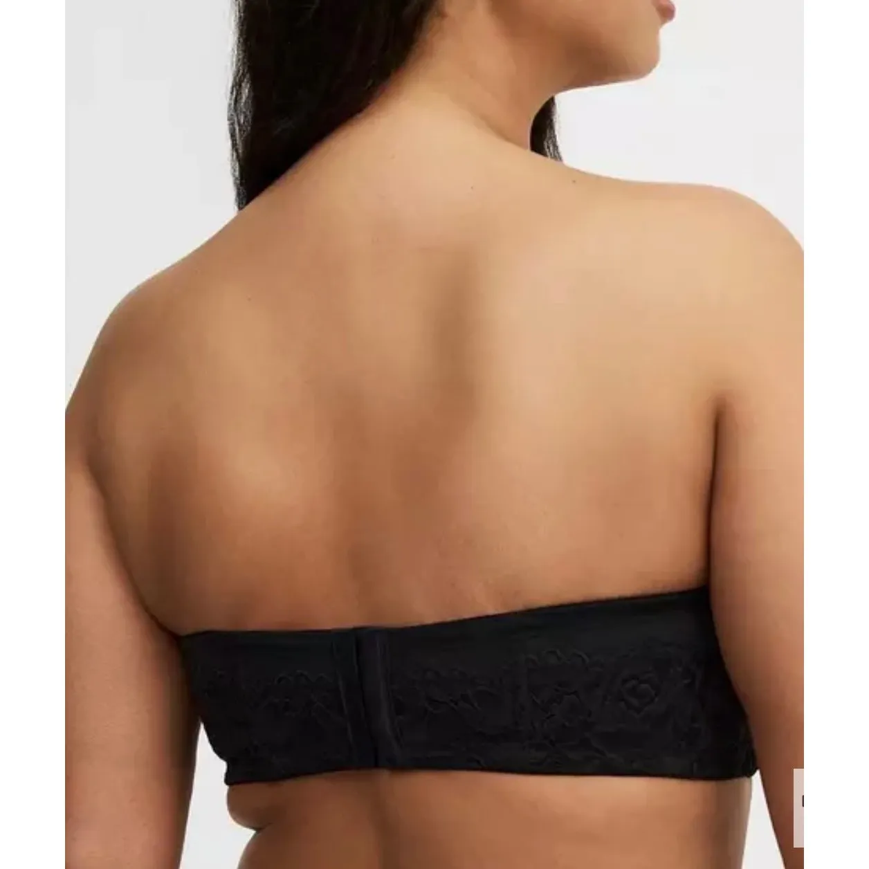 Torrid Bombshell Everyday Strapless Push-Up Bra Black Lace Trim 46DDD - Image 3