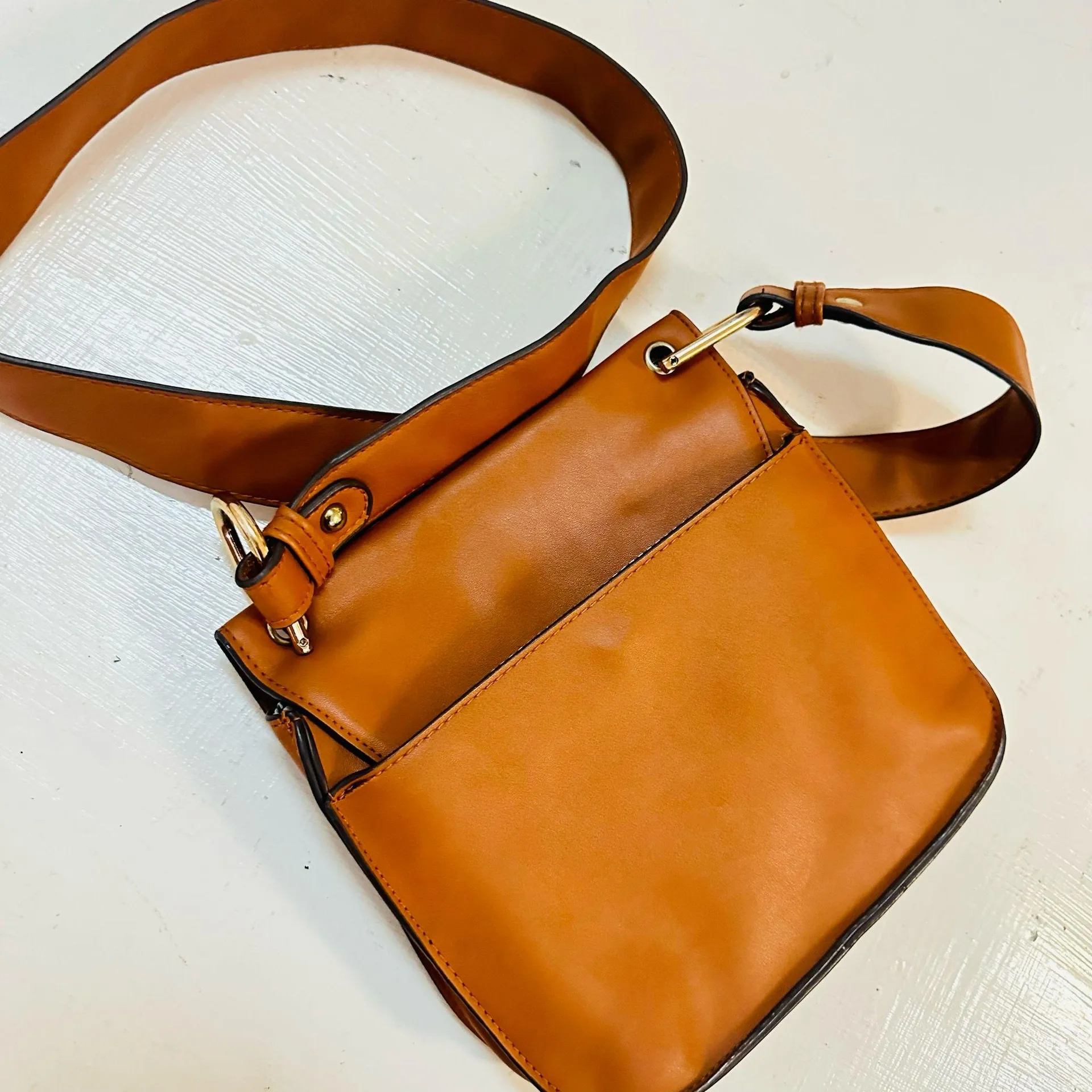 Christian Syriano Tan Crossbody Bag Purse Brown - Image 4