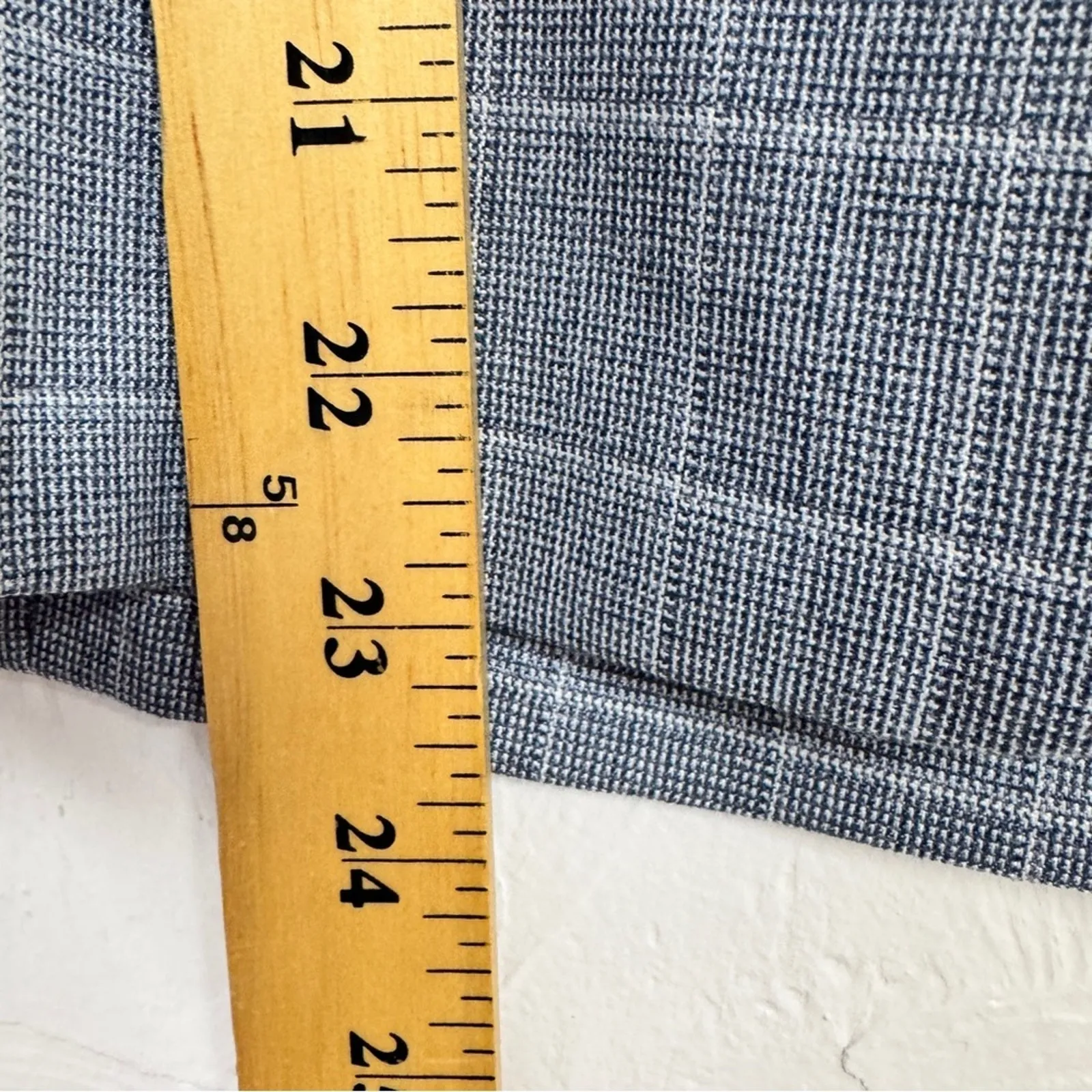 Banana Republic Blue Plaid Classic Blazer Jacket Womens 4 Preppy Office Academia - Image 5