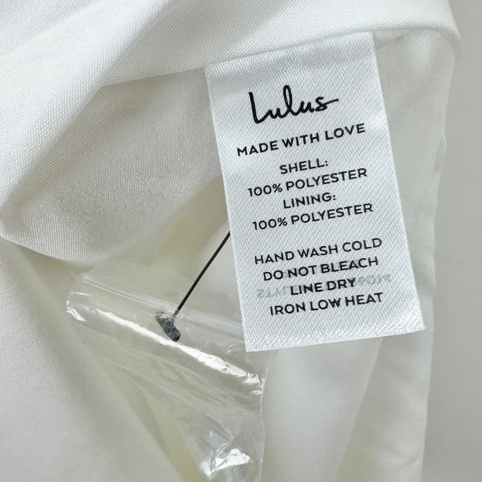 Lulus Beyond Classy White Satin Halter Midi Dress Wedding Bridal Medium NWT - Image 11